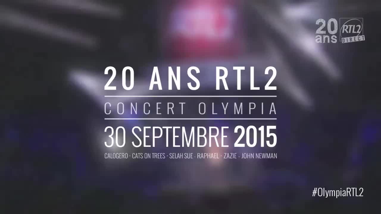 Media Calogero Concert Très Très Privé - 20 ans RTL2 à l'Olympia