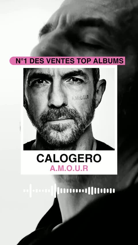 Media Calogero A.M.O.U.R N°1 ventes albums