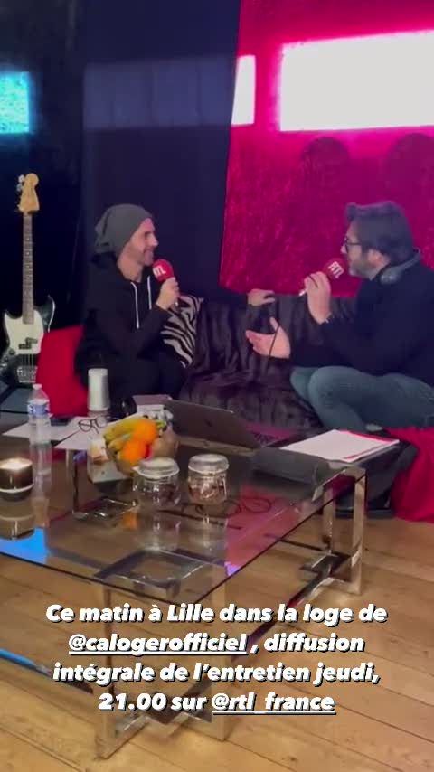 Media Calogero Interview répétition tournée